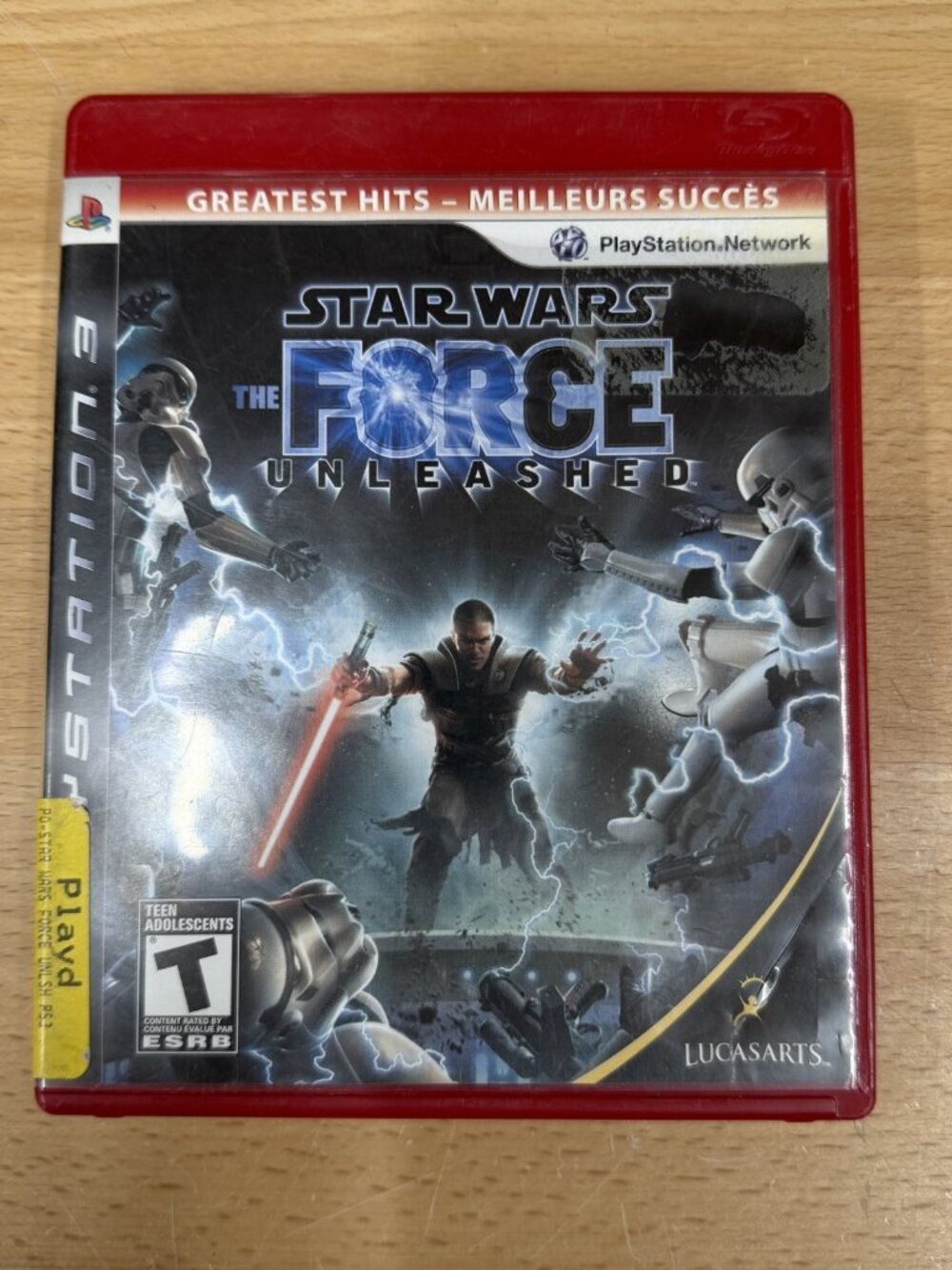 Star Wars: The Force Unleashed (Sony PlayStation 3, 2008, PS3) With Manual